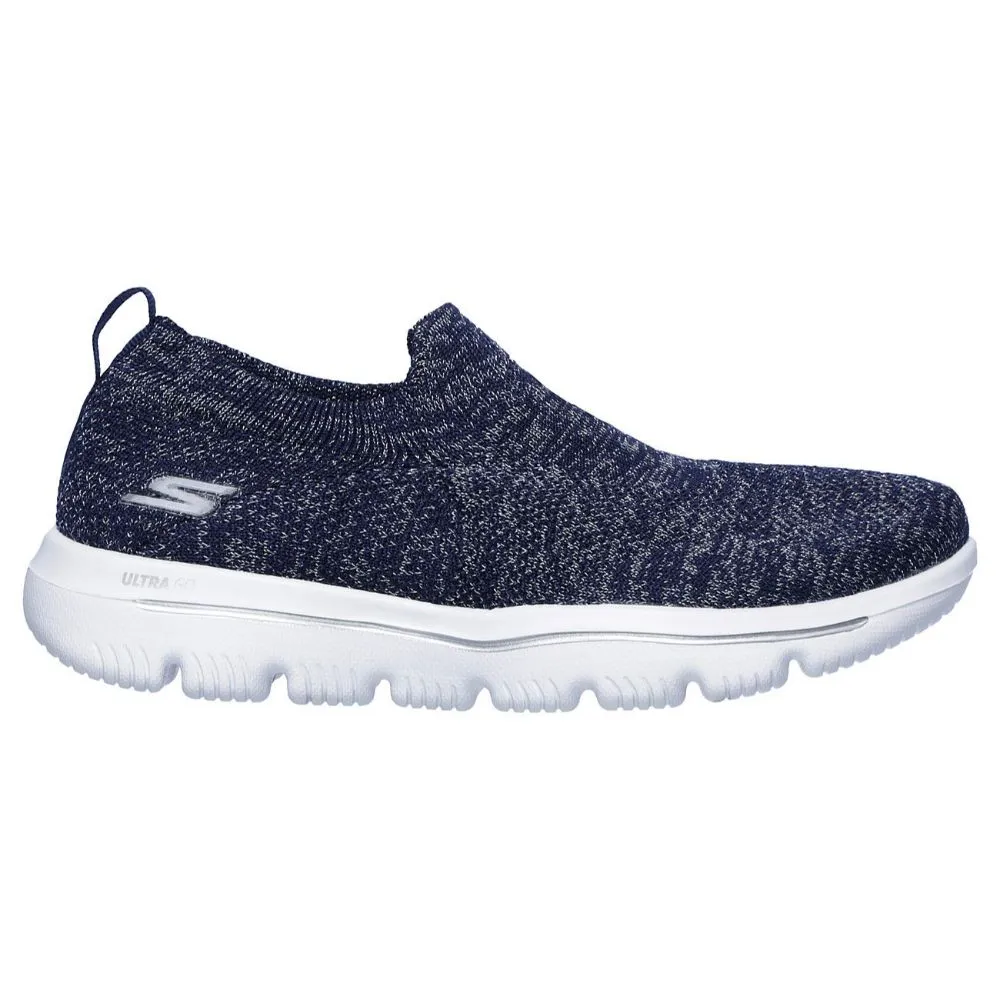 15746 Navy Evolution Go Walk Skechers Fabric Sneakers
