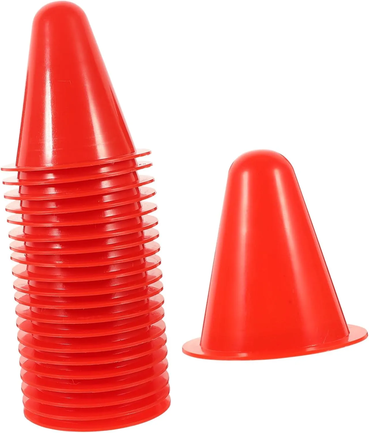 20pcs Roller Skating Cones Training Markers for Agility Drills Sports Practice and Outdoor Activities Stable Design for Field Exercises and Obstacle