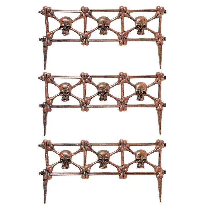 22" Skull Graveyard Fence