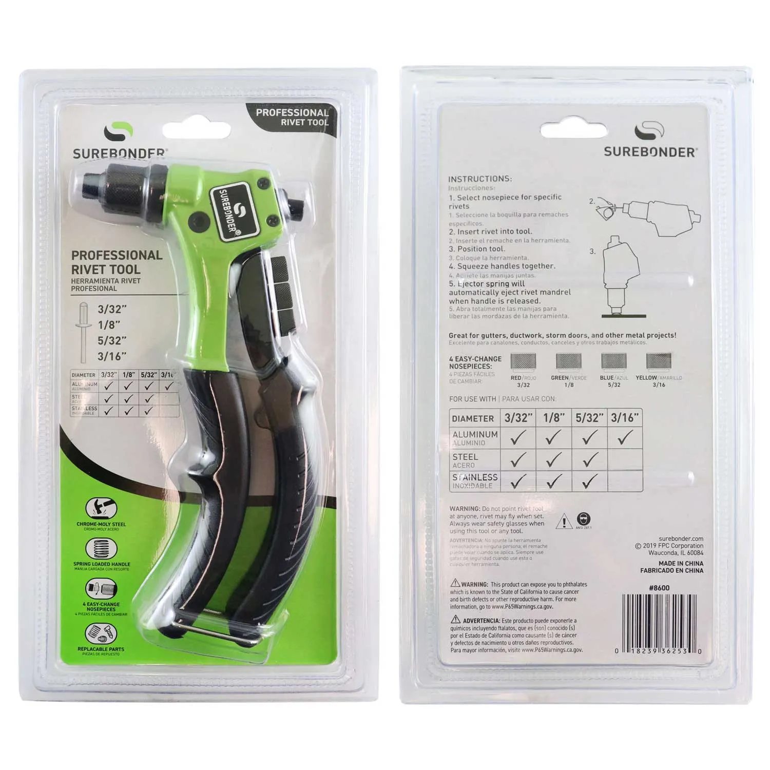 8600 Compact Professional Rivet Tool