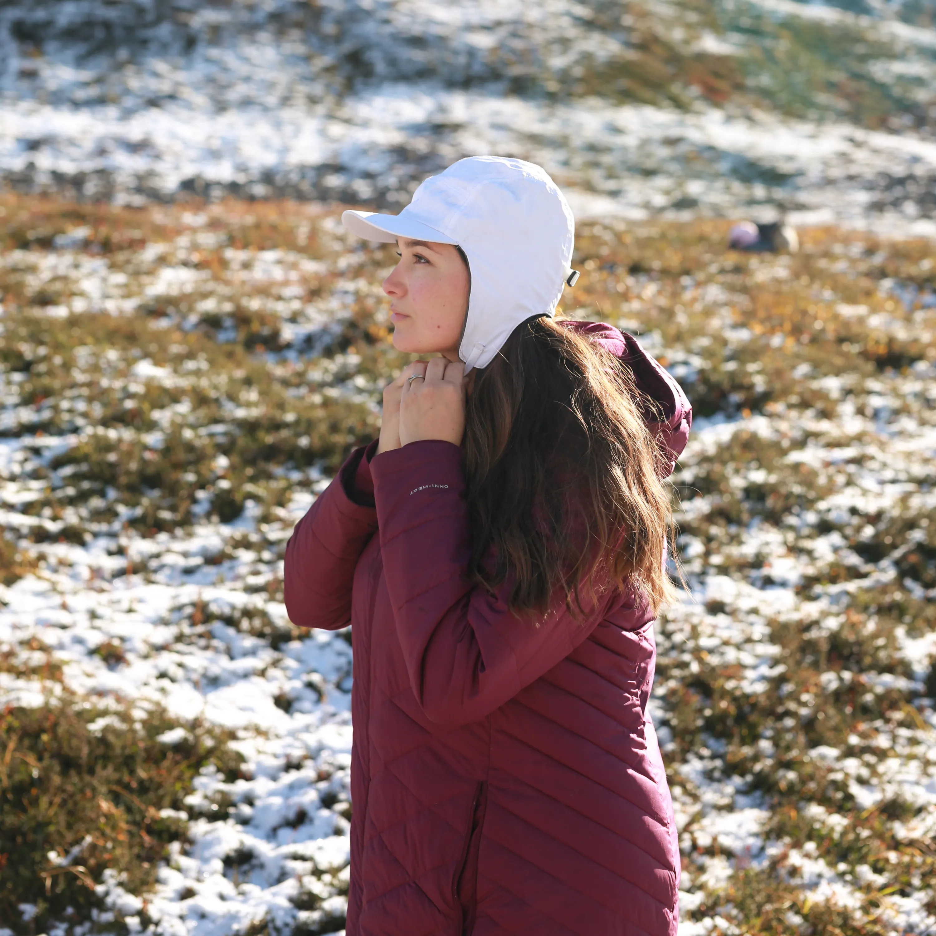 Adult Arctic Chill Winter Convertible Sun Hat | White