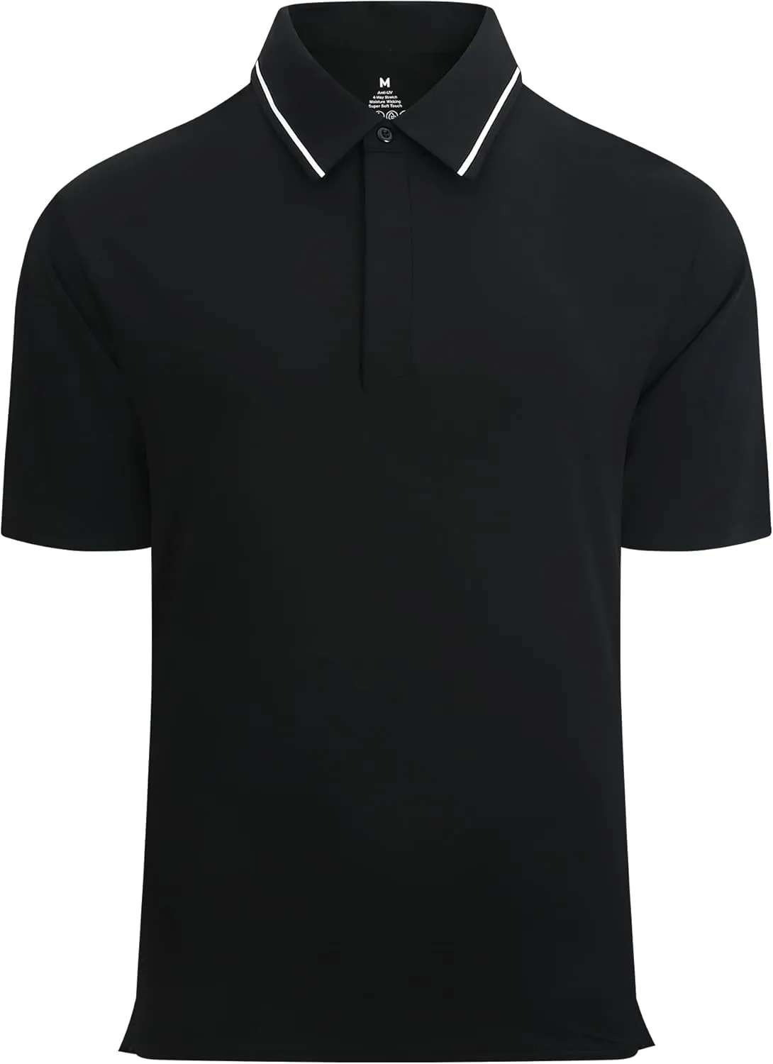 Alex Vando Mens Seamless Golf Shirt Moisture Wicking Quick-Dry Tailored Fit Polo Shirts