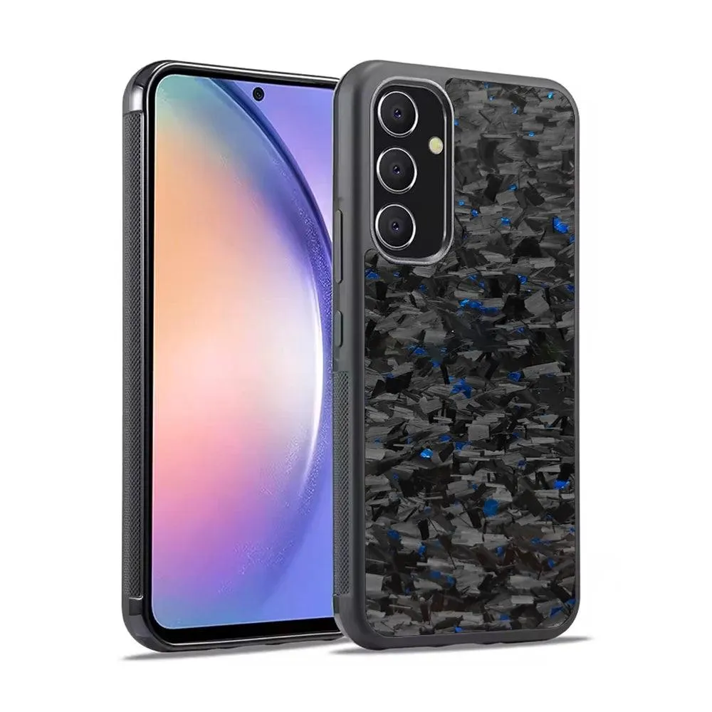 Back Forged Carbon Fiber Phone case for Samsung A14/A54/A34/A24/A25/15