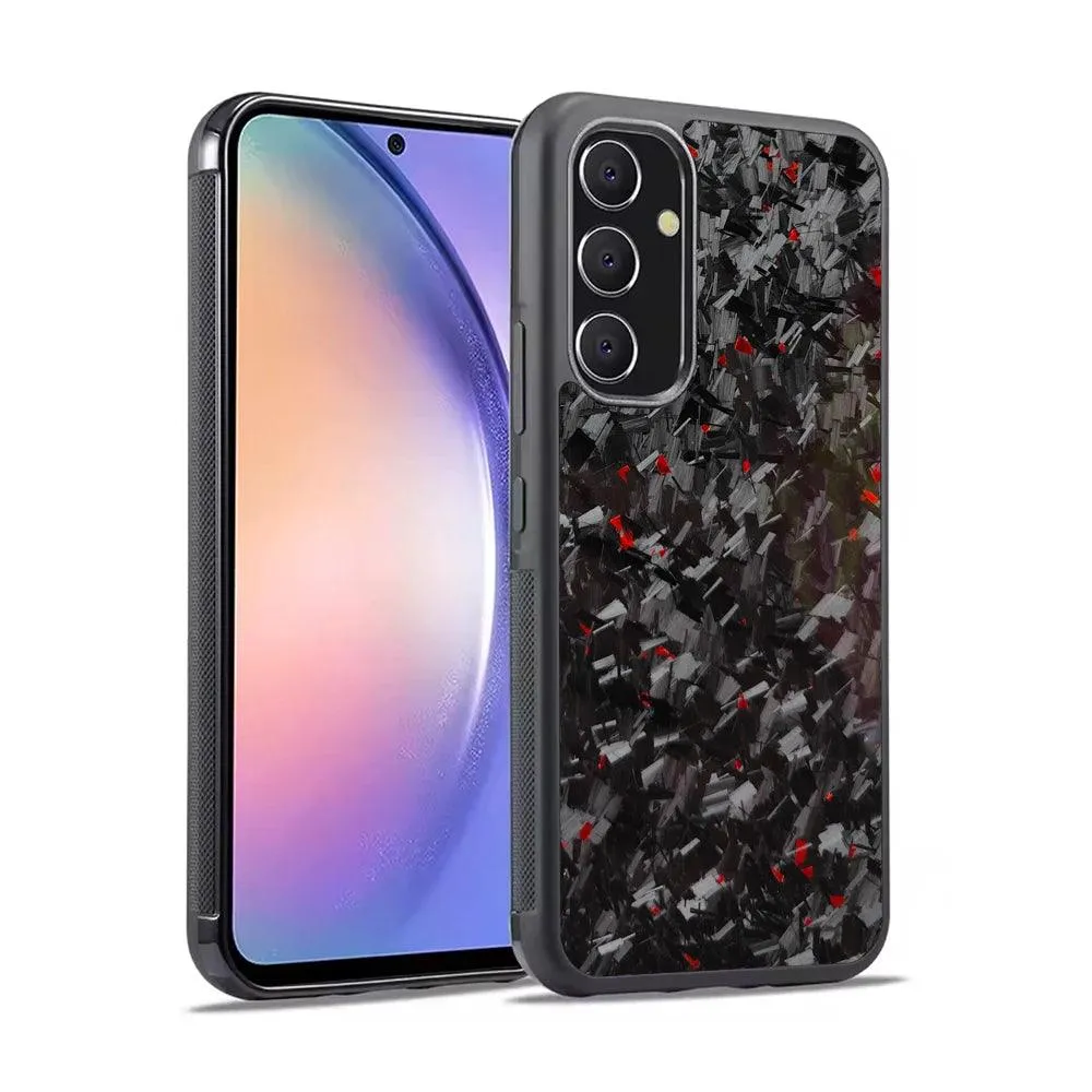 Back Forged Carbon Fiber Phone case for Samsung A14/A54/A34/A24/A25/15