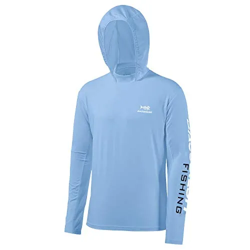 BASSDASH UPF 50  Men’s UV Sun Protection Long Sleeve Performance Fishing Hoodie Hooded Shirts