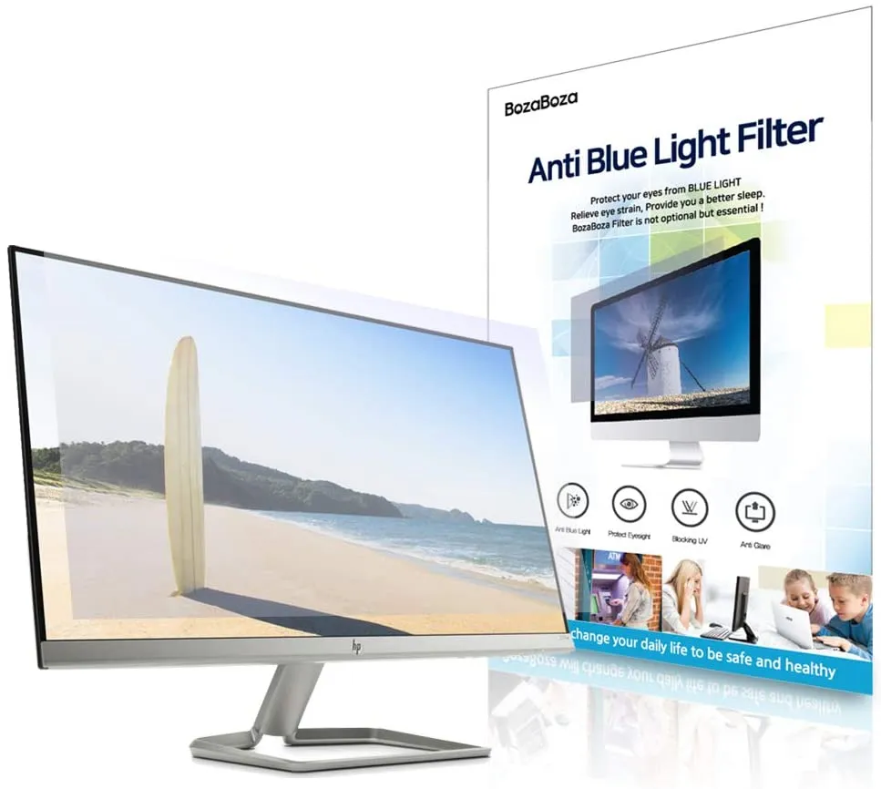 BOZABOZA BLB15W (331 x 186mm) 15W9 Anti Blue Light Screen Filter with 98.7% Blue light cut | 100% Anti-UV | Anti-Glare | Anti-Scratch for 15" Laptops (16:9) BLB-15W 防藍光螢幕保護片[韓國製]