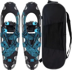 Light Weight Snowshoes Set, Light Weight Snowshoes with 30 Inches Aluminum Weight Bearing 120kg 76 * 24cm, Rolling Terrain Snowshoes for Women Men Youth