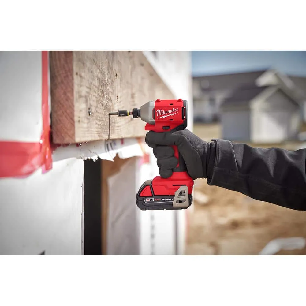 M18 Compact 1/4 in Hex Impact Driver Kit - Battery, Charger & Tool Bag