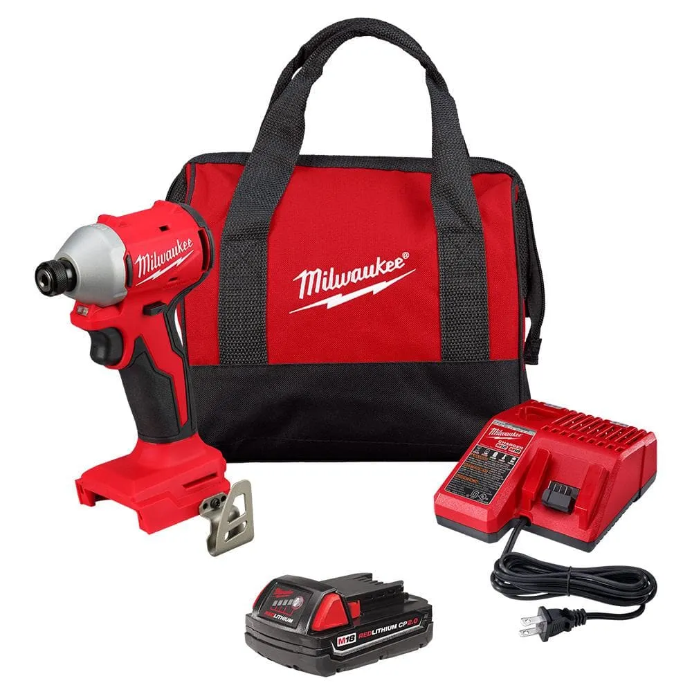 M18 Compact 1/4 in Hex Impact Driver Kit - Battery, Charger & Tool Bag