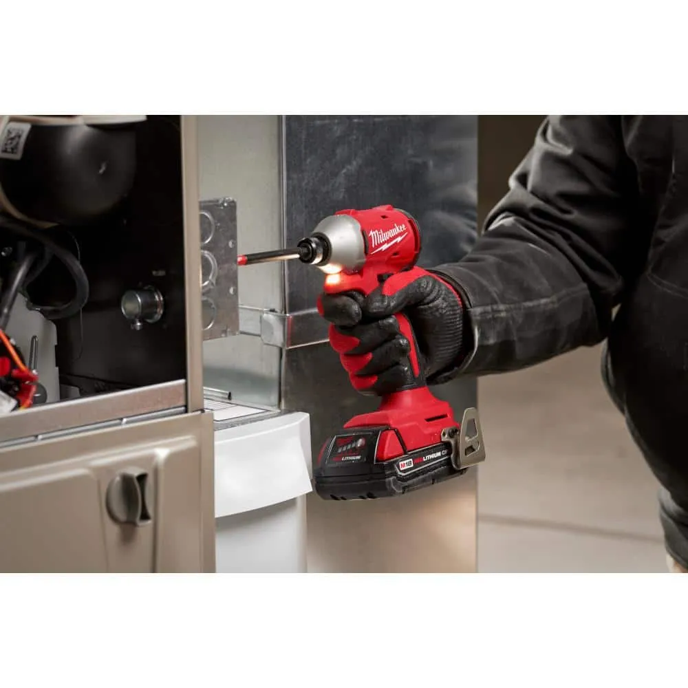 M18 Compact 1/4 in Hex Impact Driver Kit - Battery, Charger & Tool Bag
