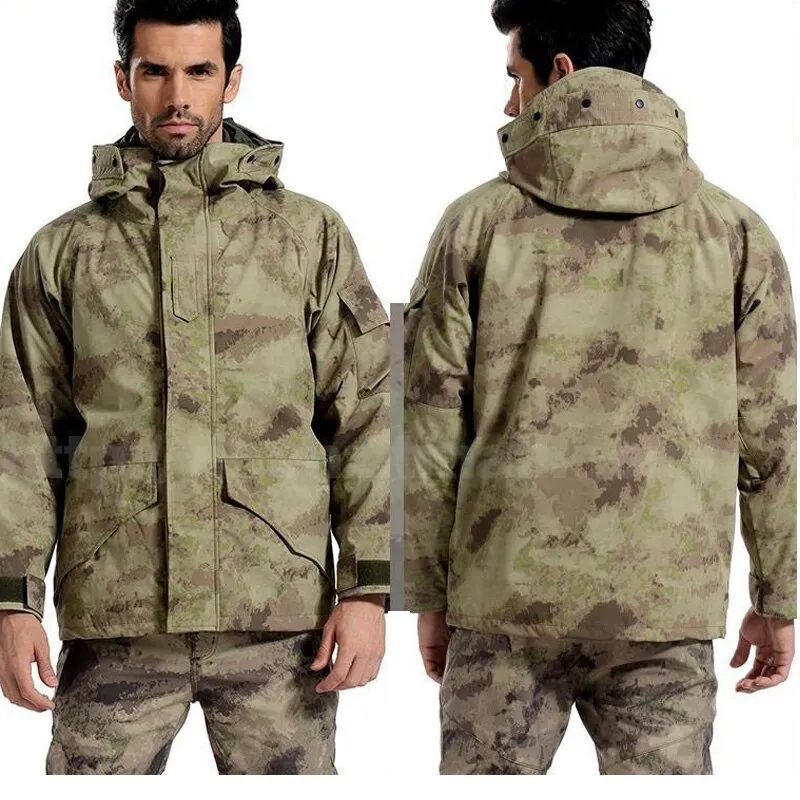 Men Winter Camouflage Thermal Thick Coat   Liner Parka Military Tactical Hooded