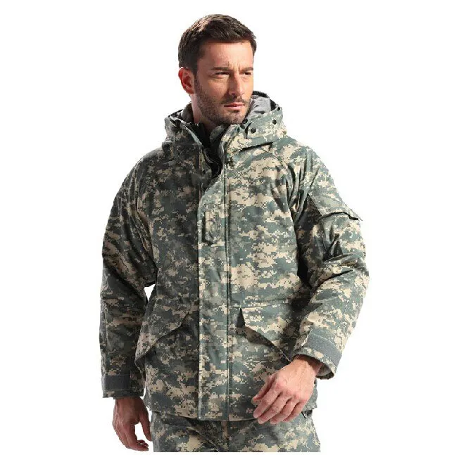 Men Winter Camouflage Thermal Thick Coat   Liner Parka Military Tactical Hooded
