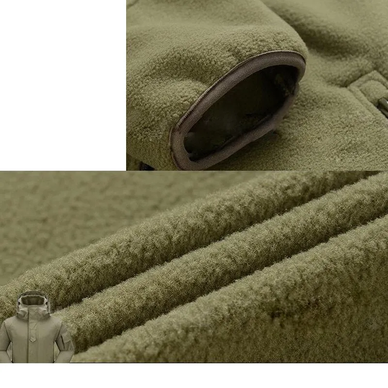 Men Winter Camouflage Thermal Thick Coat   Liner Parka Military Tactical Hooded