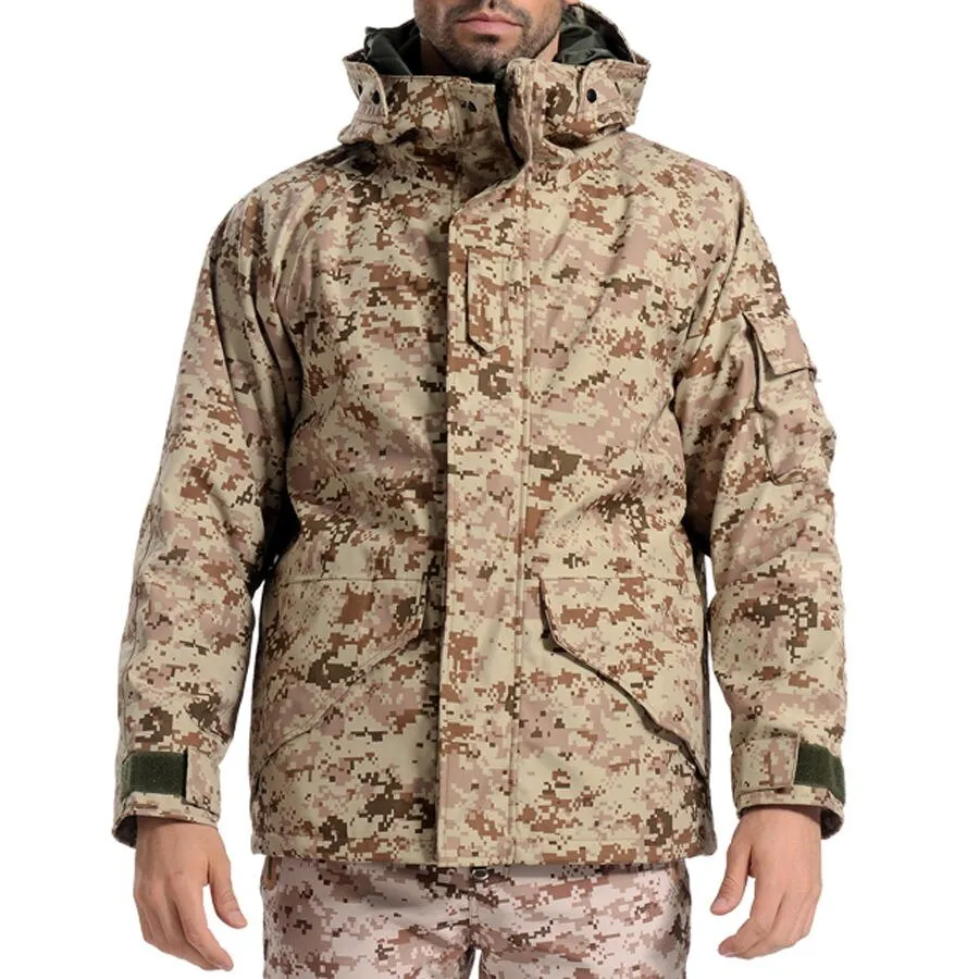 Men Winter Camouflage Thermal Thick Coat   Liner Parka Military Tactical Hooded