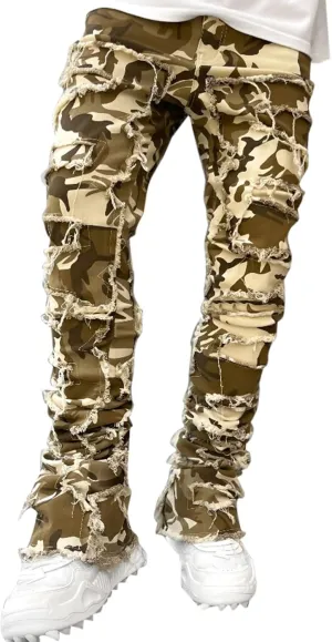 Men's Cargo Sweatpants Casual Fleece Joggers Waist Drawstring Joggers Hiking Tactical Pants for Men with Pockets
