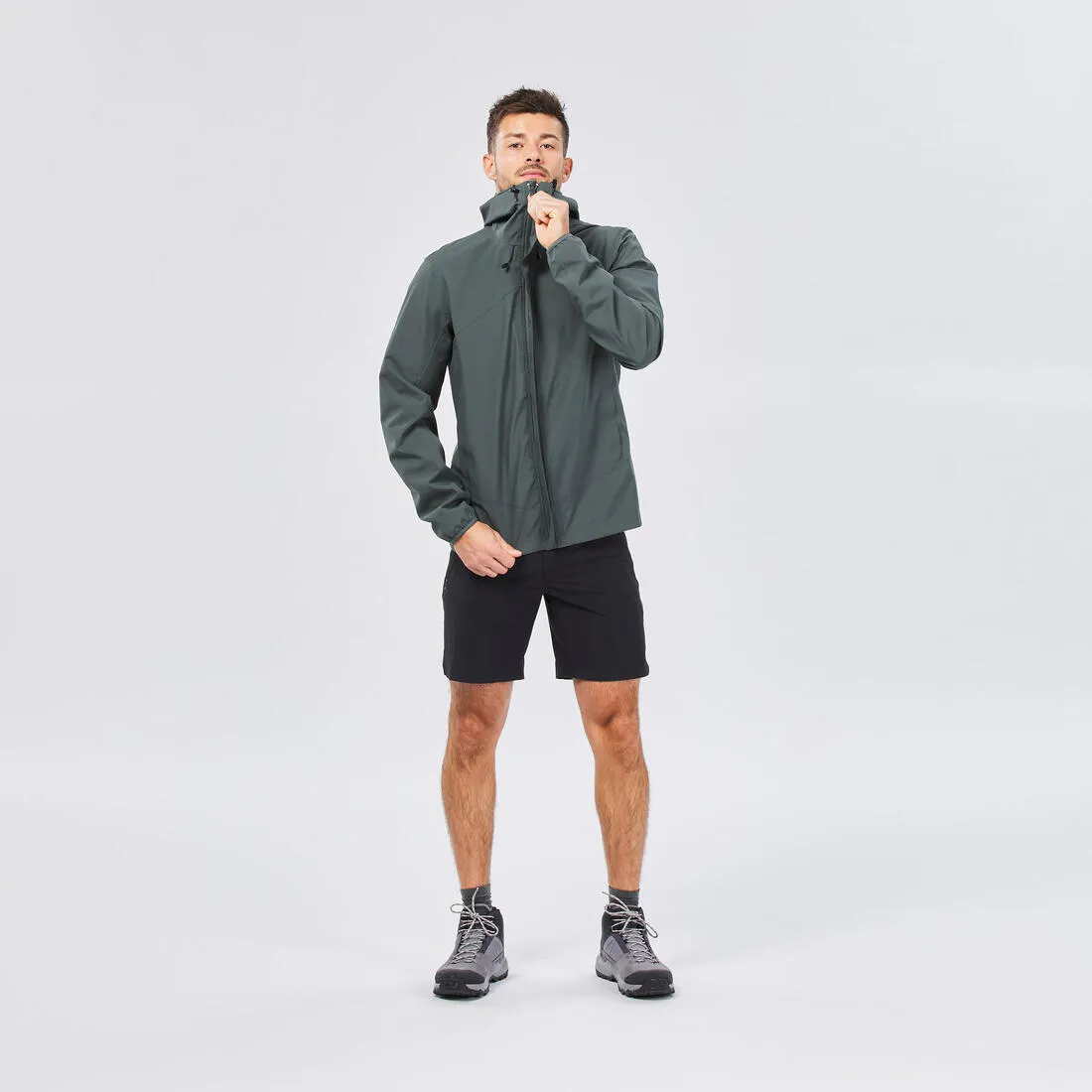 Men's Hiking Jacket Waterproof - MH150