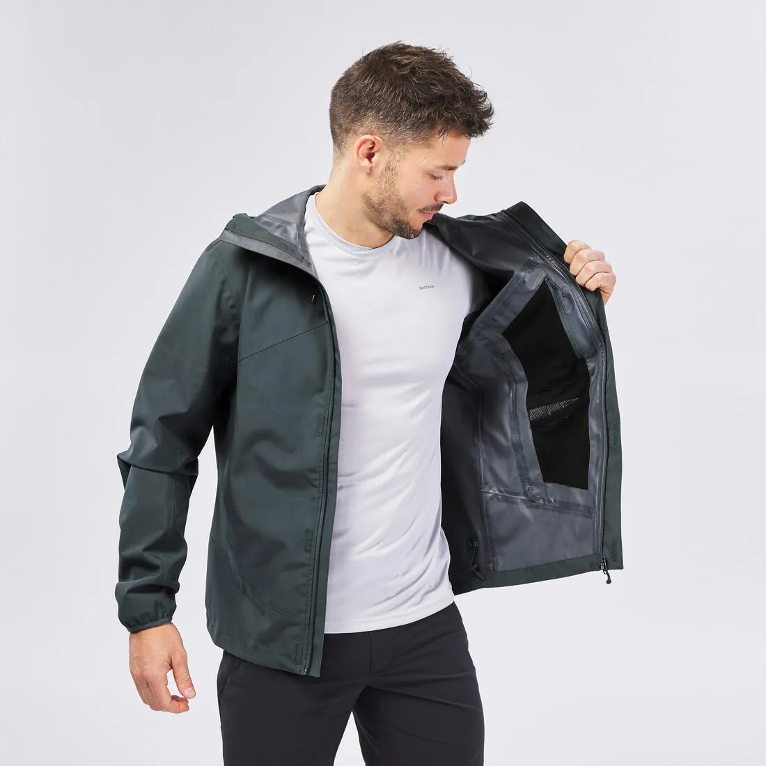 Men's Hiking Jacket Waterproof - MH150