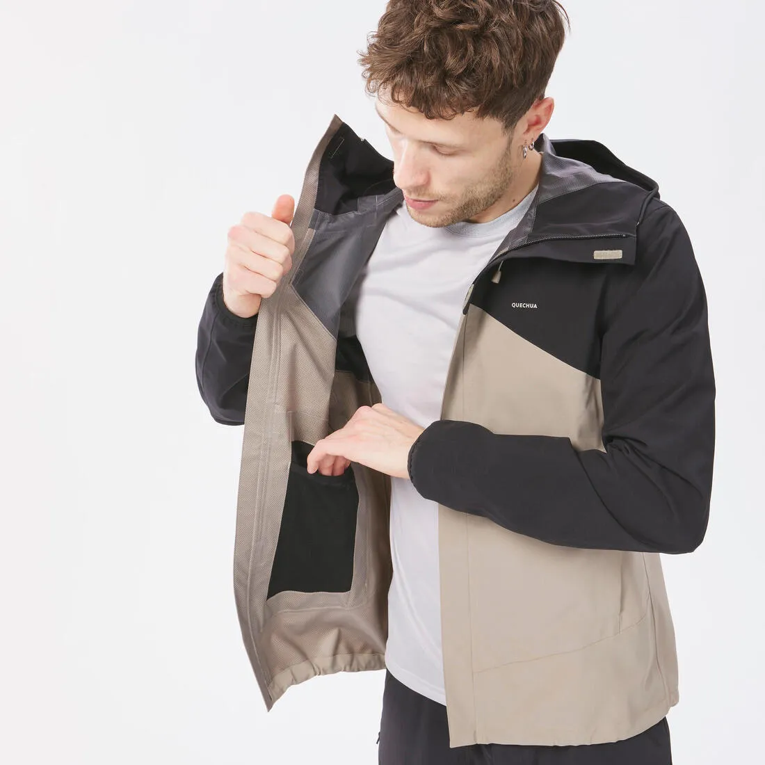 Men's Hiking Jacket Waterproof - MH150