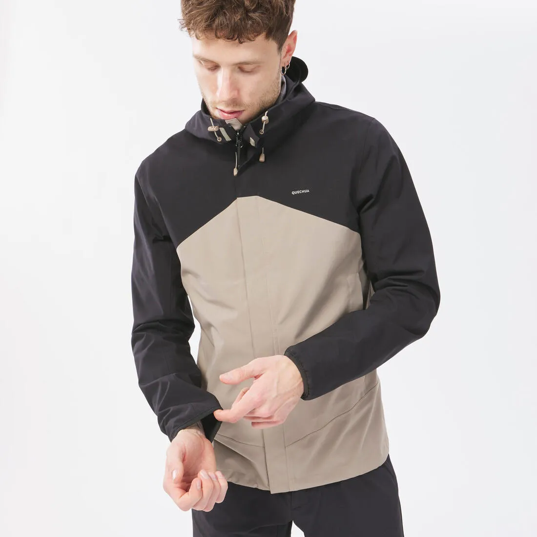 Men's Hiking Jacket Waterproof - MH150