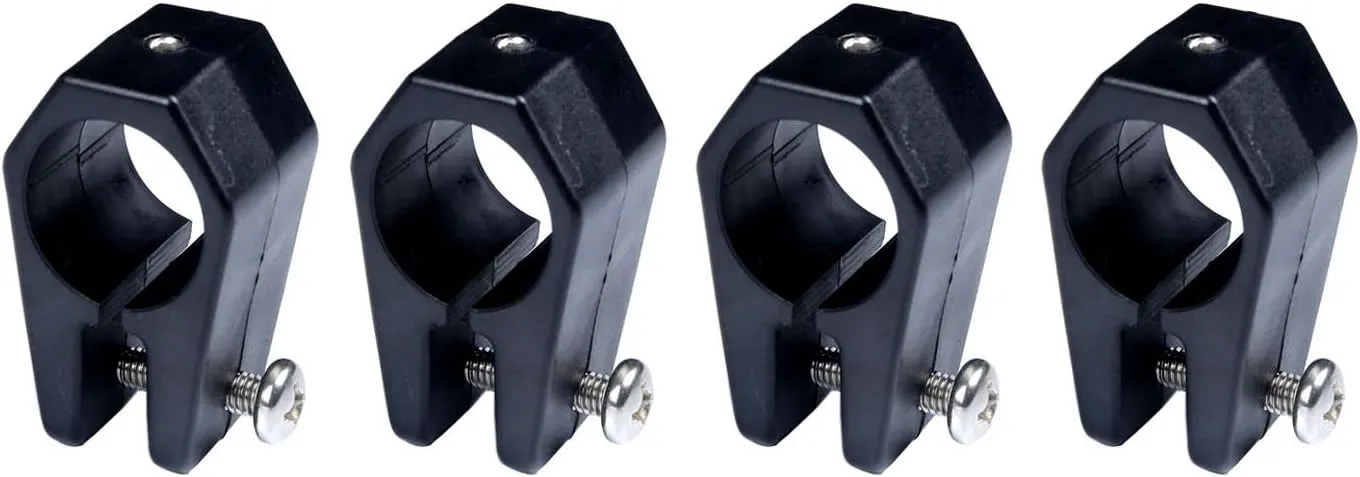 MX Boat Bimini Top Fittings 1 inch Nylon Jaw Slide,Boat Bimini Top Hinged Jaw Slide Rail Mount Used for Kayak,Canoe,Marine Boat 4 Pack