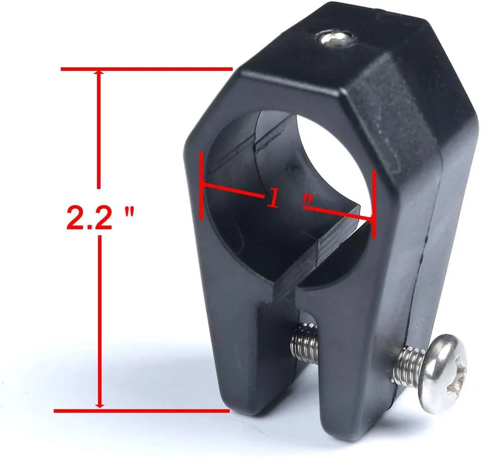 MX Boat Bimini Top Fittings 1 inch Nylon Jaw Slide,Boat Bimini Top Hinged Jaw Slide Rail Mount Used for Kayak,Canoe,Marine Boat 4 Pack