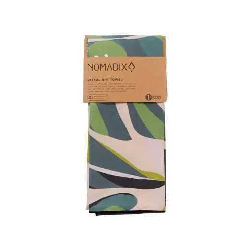 Nomadix Ultralight Towel - Monstera Green Pink