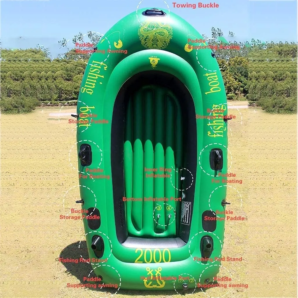 Outdoor Inflatable Fishing Boats Sea Inflatable Boats, Rope Grabs, Inflatable Canoes, Rafts(Size:190cm)