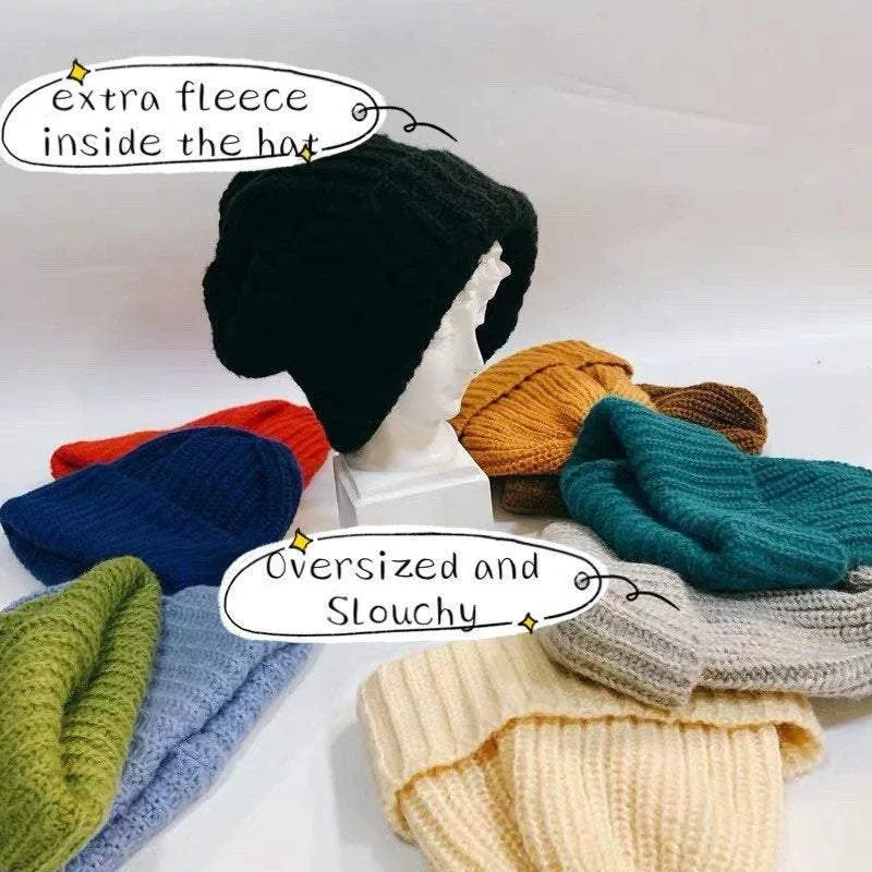 Oversized Slouchy Unisex Knitted Hat