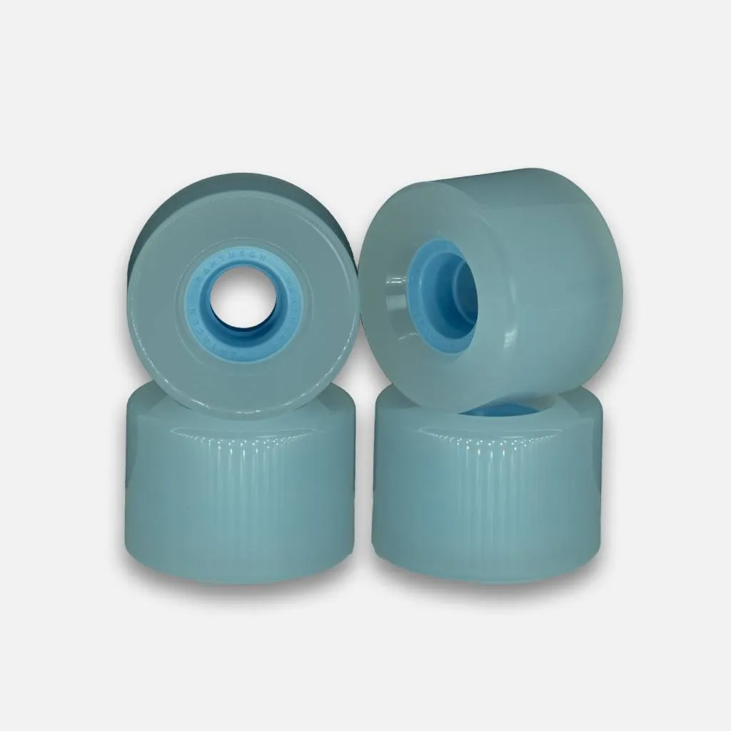 Pantheon Sliders 66mm 74a milky longboard wheels