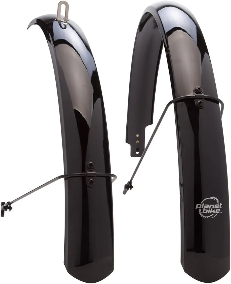 Planet Bike Full bike fenders - 26" x 60mm (black)- Fits Up to a 50mm Wide Tire