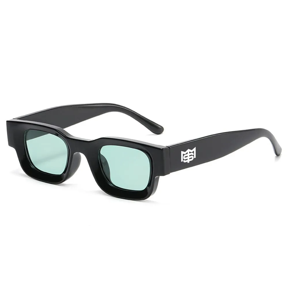 Pressure - Black & Green Sunglasses