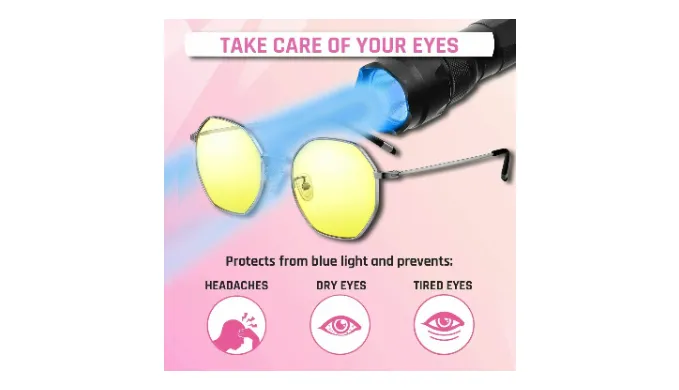 PRICE DROP: KLIM Blue Light Blocking   UV Gaming/PC Glasses for Women - Ships Quick!