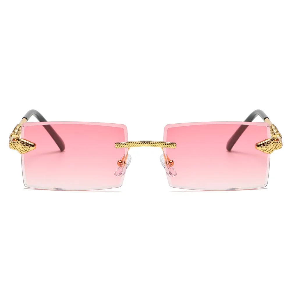 Python Rec - Gold & Pink Sunglasses