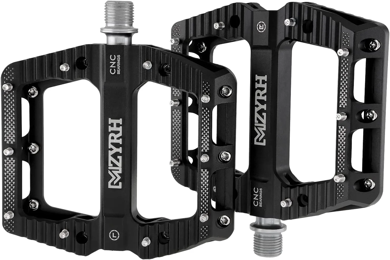 Road/Mountain Bike Pedals MTB Pedals Bicycle Flat Pedals 3 Bearings 9/16 Aluminum Alloy Bicycle Platform Pedals for BMX MTB