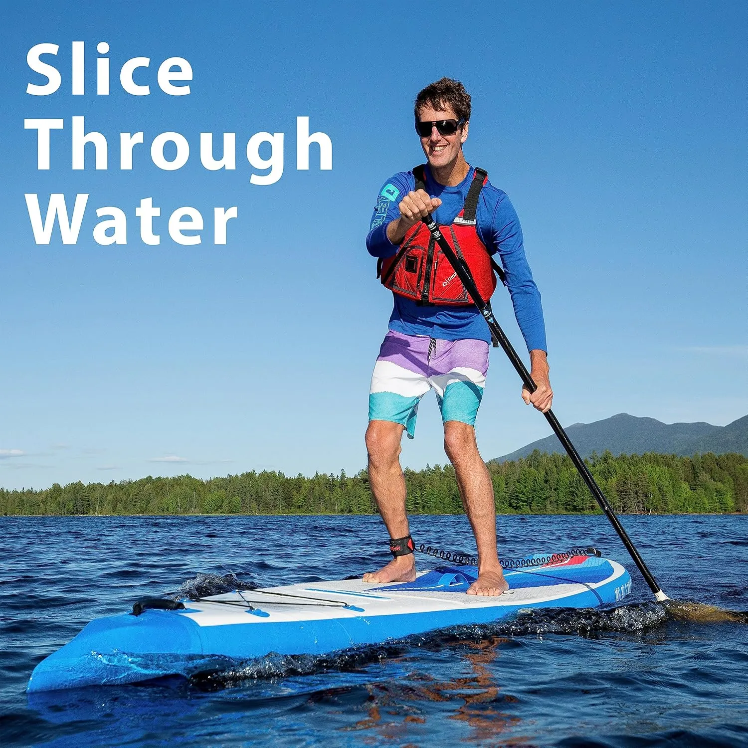 Sea Eagle NeedleNose 126 Inflatable Lightweight High Pressure Drop Stitch Stand Up Paddle Board Patented Wave Piercing Bow, with SUP Paddle, Pump, Slide in Skeg and Backpack