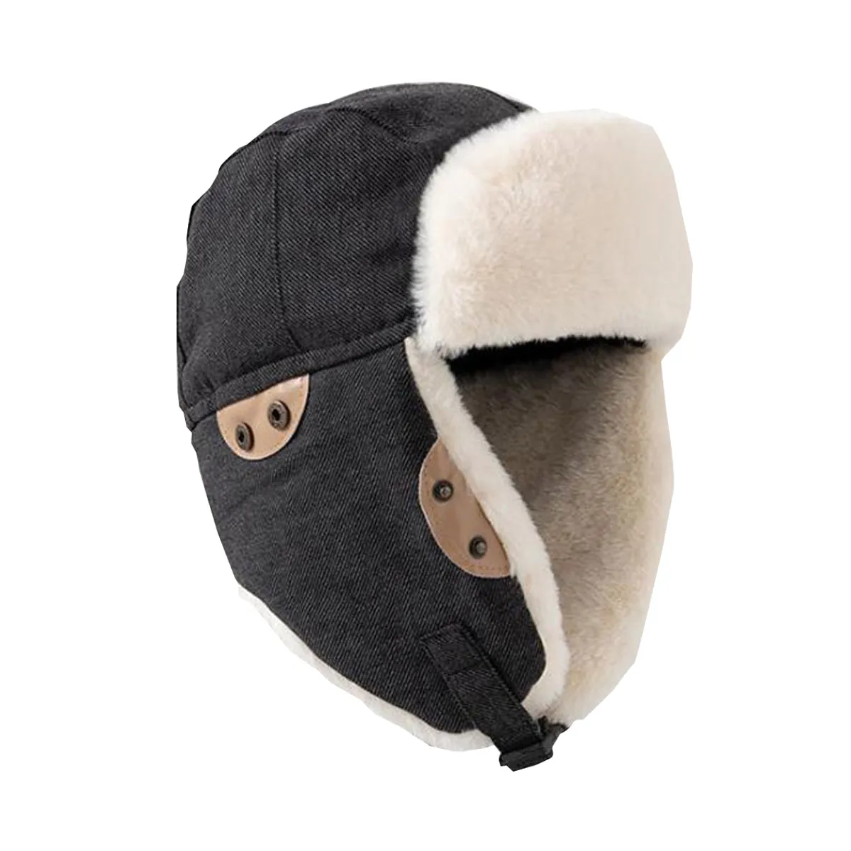 Sidiou Group Autumn Winter Fashion Windproof Earmuffs Cap For Women Men Trapper Cap Thickened Outdoor Riding Warm Lei Feng Hat