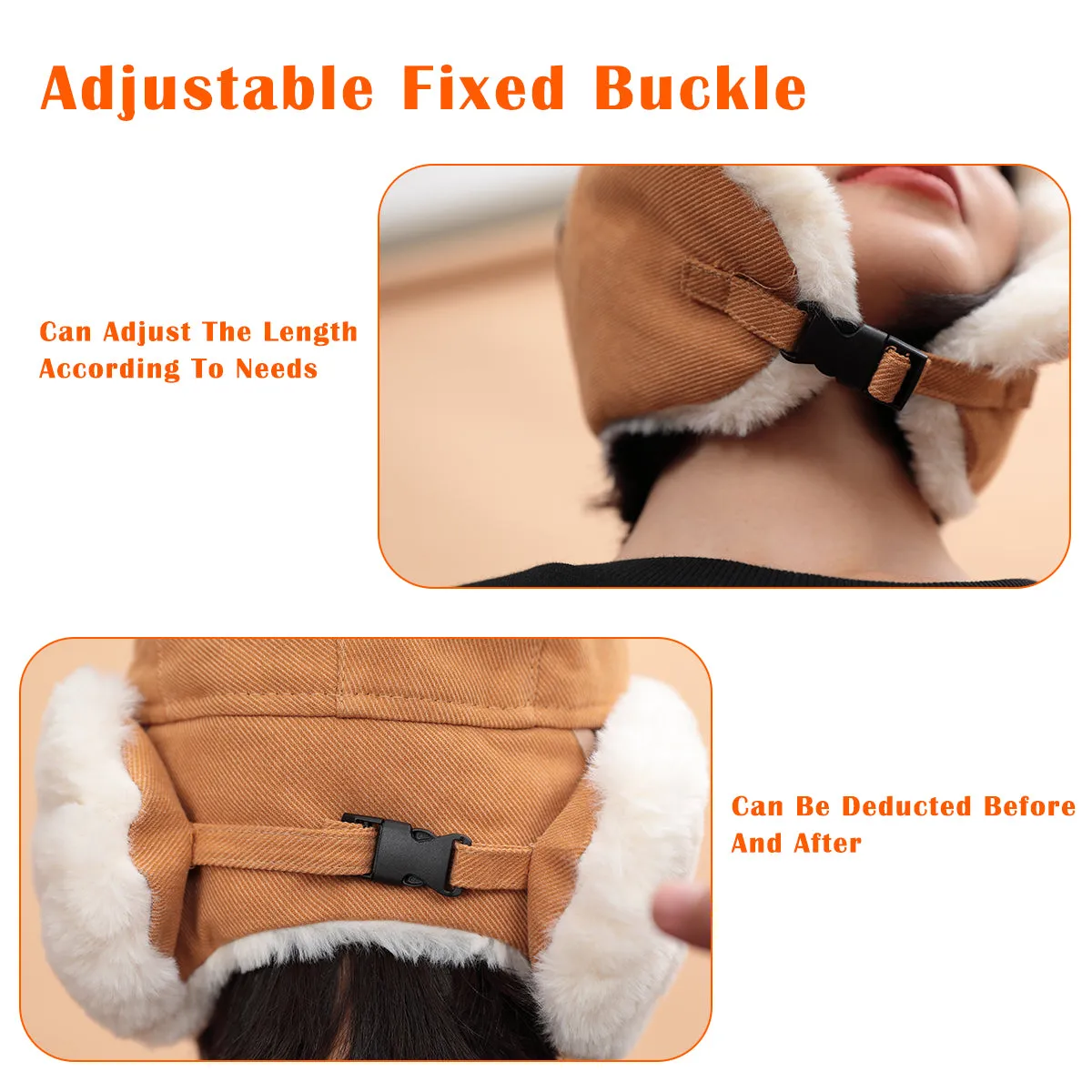 Sidiou Group Autumn Winter Fashion Windproof Earmuffs Cap For Women Men Trapper Cap Thickened Outdoor Riding Warm Lei Feng Hat