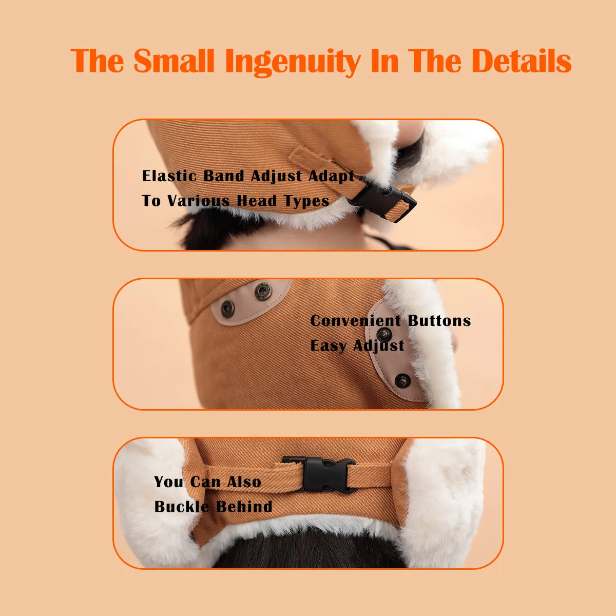 Sidiou Group Autumn Winter Fashion Windproof Earmuffs Cap For Women Men Trapper Cap Thickened Outdoor Riding Warm Lei Feng Hat