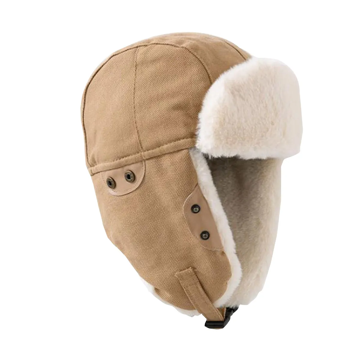 Sidiou Group Autumn Winter Fashion Windproof Earmuffs Cap For Women Men Trapper Cap Thickened Outdoor Riding Warm Lei Feng Hat