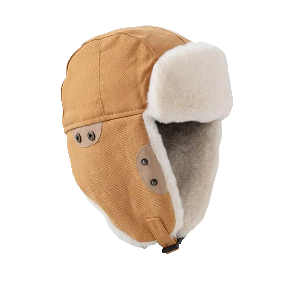 Sidiou Group Autumn Winter Fashion Windproof Earmuffs Cap For Women Men Trapper Cap Thickened Outdoor Riding Warm Lei Feng Hat