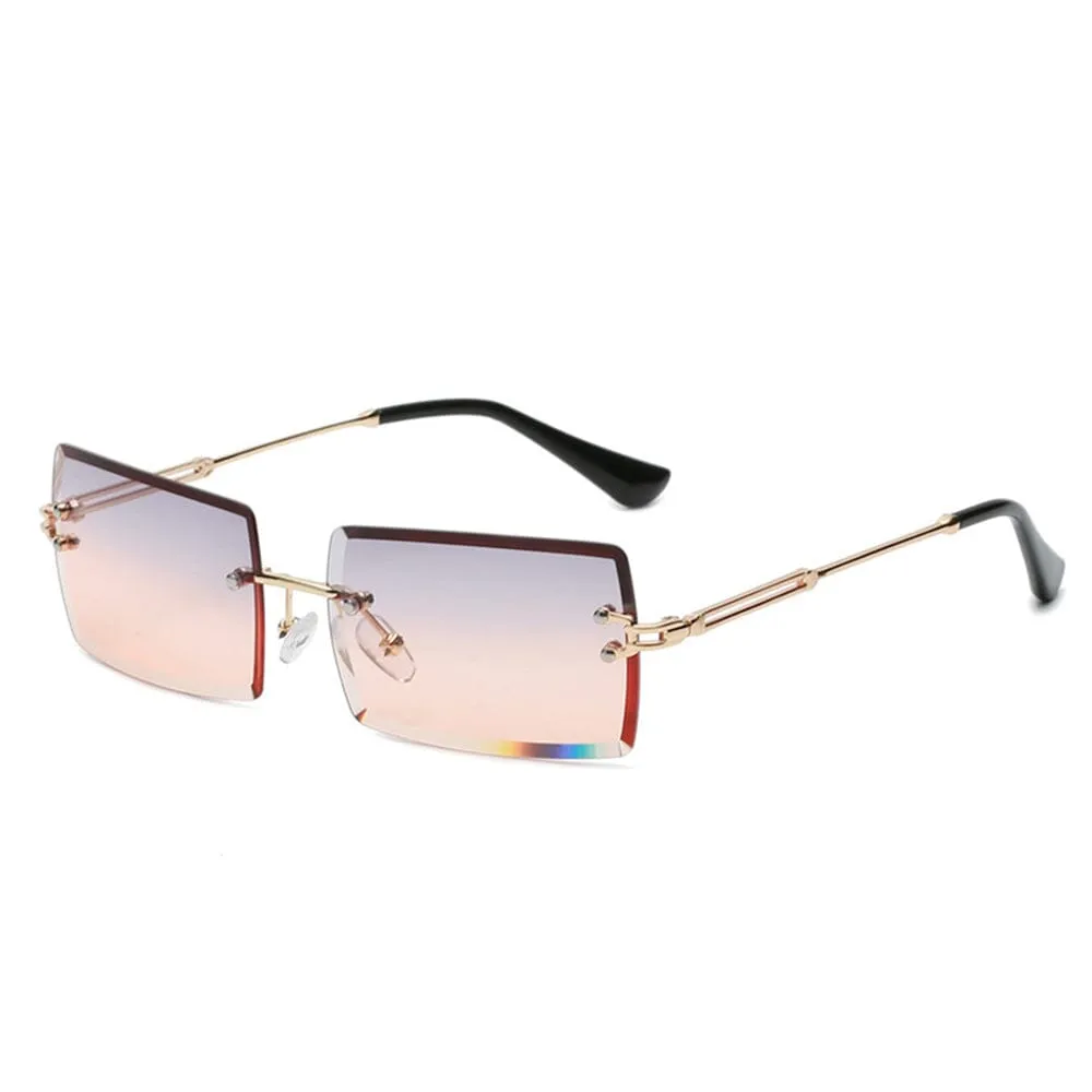 The Message - Gold & Grey Orange Sunglasses