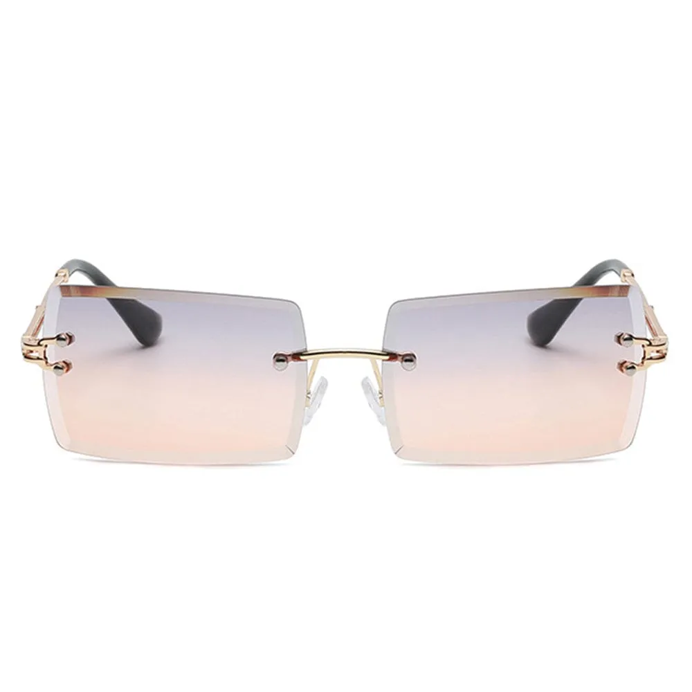 The Message - Gold & Grey Orange Sunglasses
