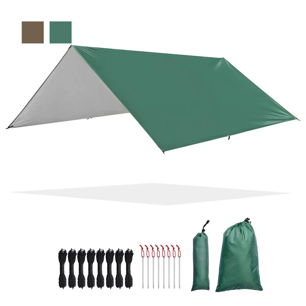 Yescom Camping Tarp Rain Shelter 10x10ft UV50  PU3,000mm