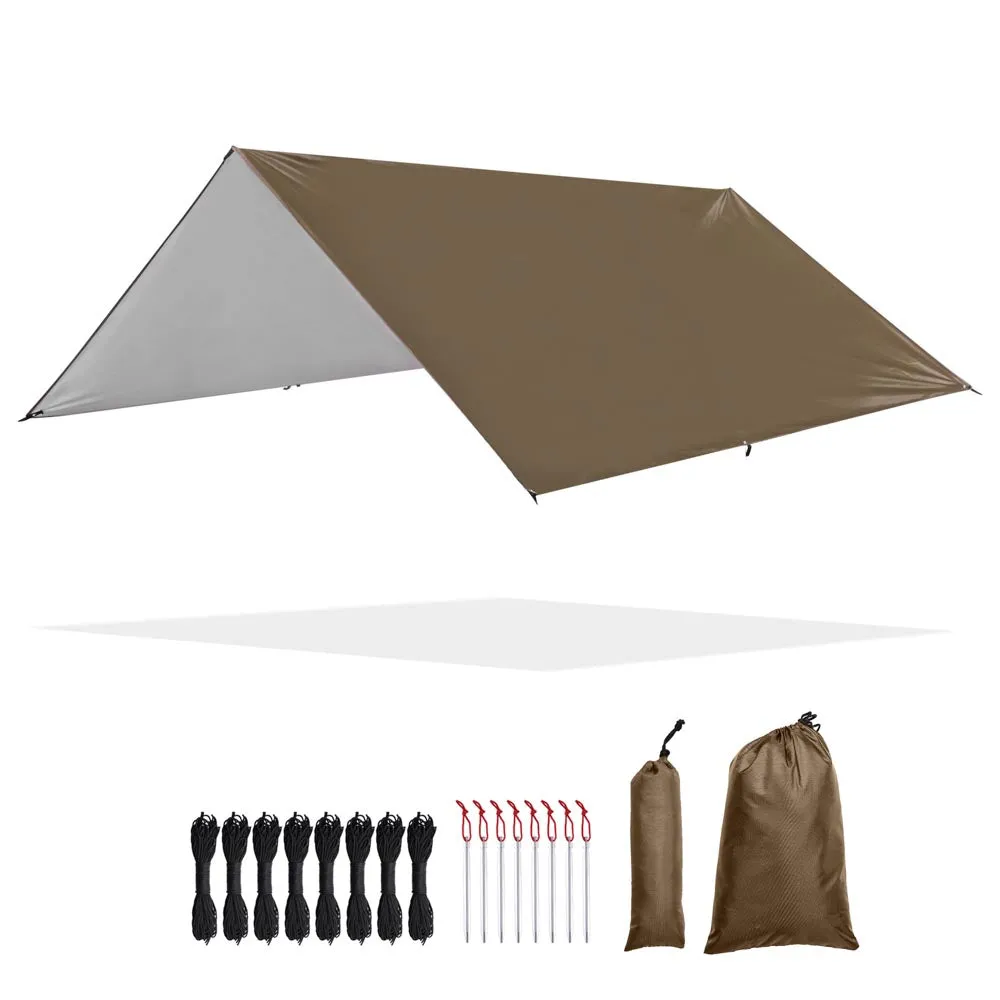 Yescom Camping Tarp Rain Shelter 10x10ft UV50  PU3,000mm