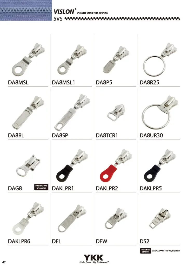 YKK® Sliders