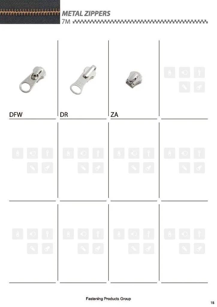 YKK® Sliders