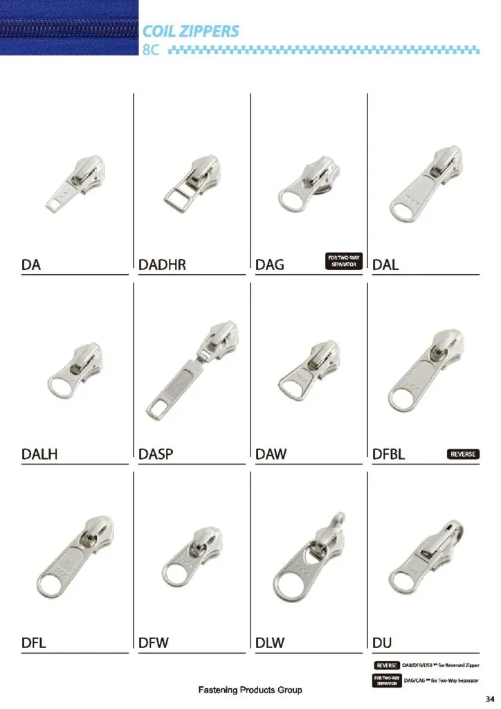 YKK® Sliders