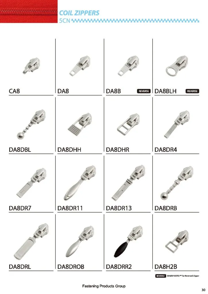YKK® Sliders