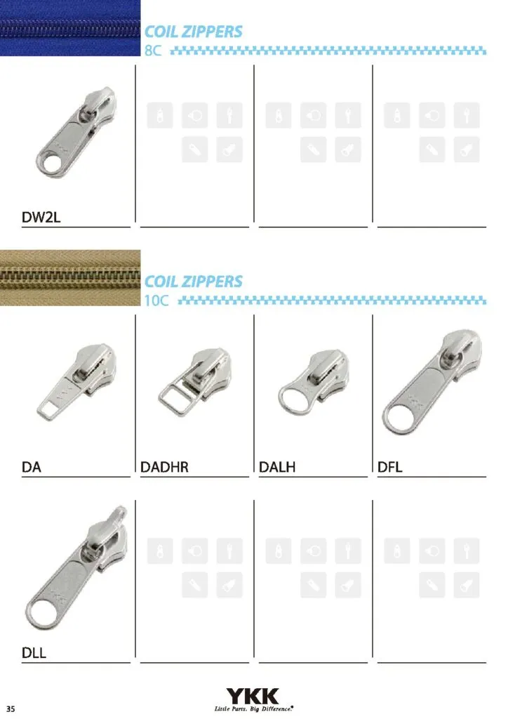YKK® Sliders