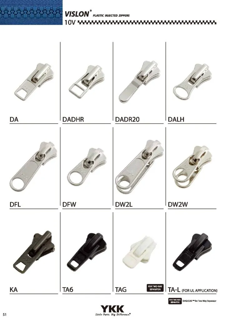 YKK® Sliders